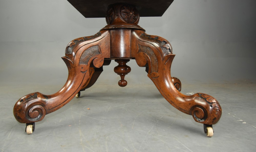 Victorian burr walnut coffee table  View V