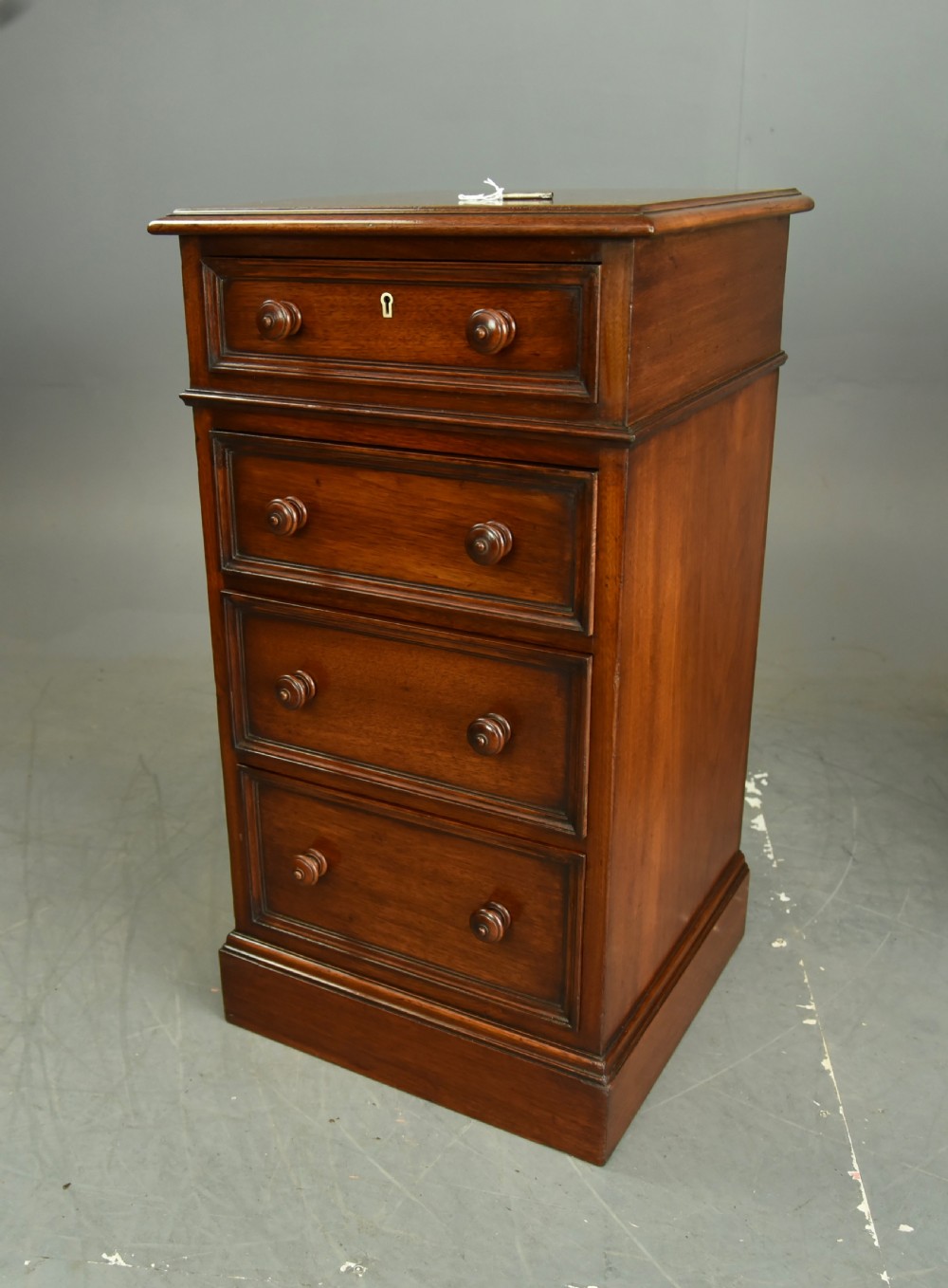 Antique pair of walnut Victorian bedside chests of drawers  View V