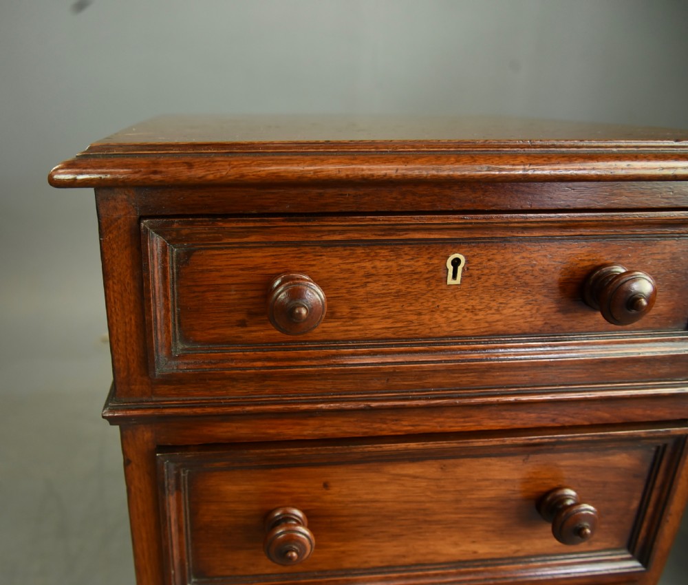 Antique pair of walnut Victorian bedside chests of drawers  View VI