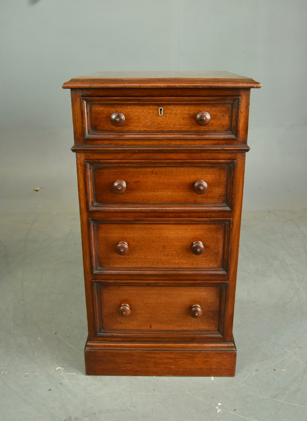 Antique pair of walnut Victorian bedside chests of drawers  View IX