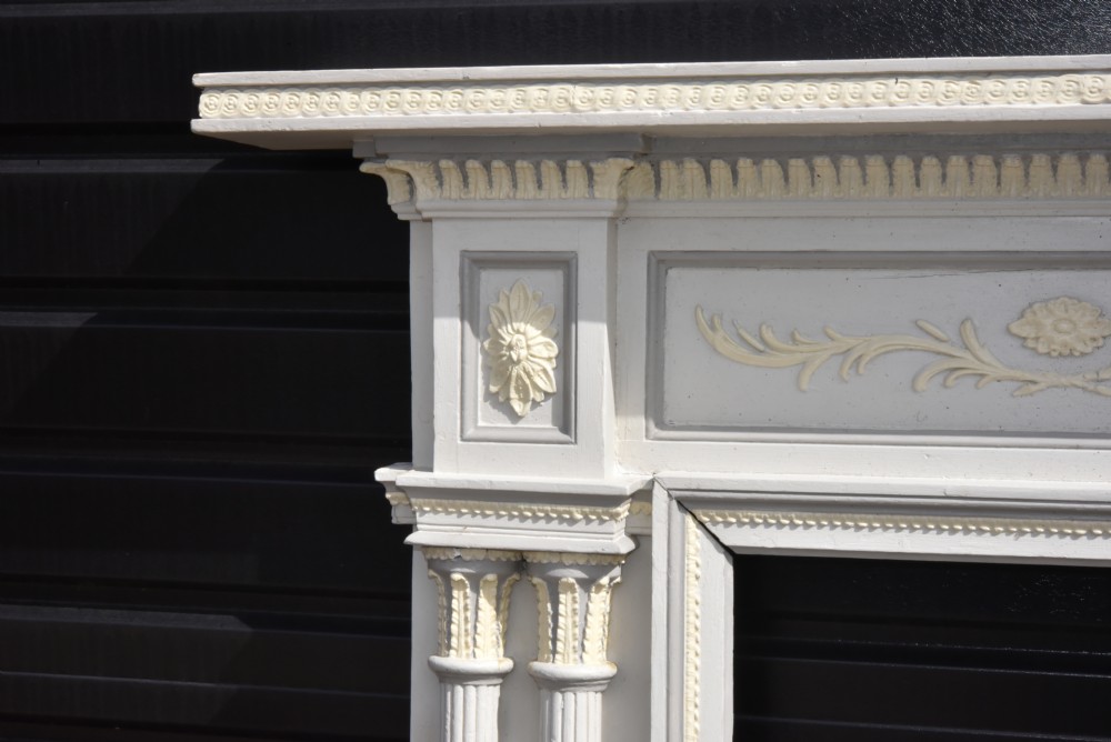 18th century fire surround in the Adams style  View II