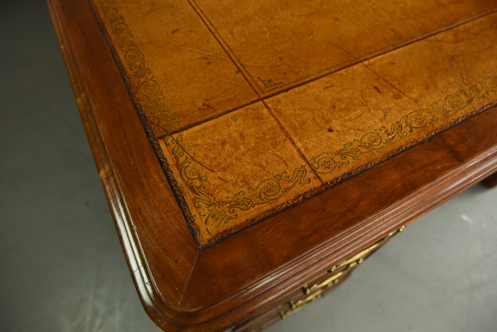 Antique Victorian mahogany partners desk  View V