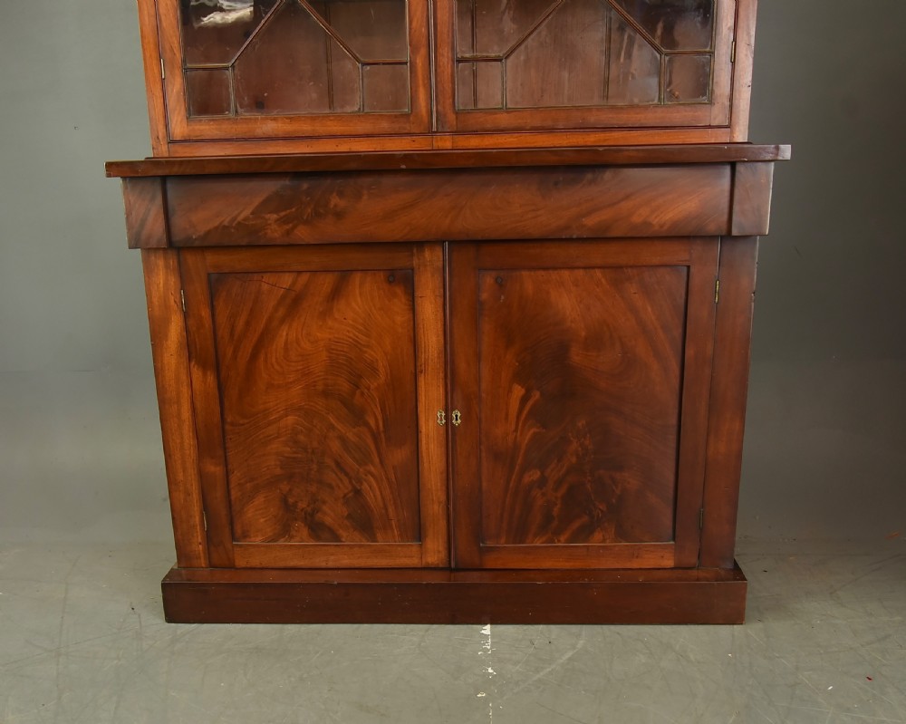 Victorian mahogany bookcase  View II