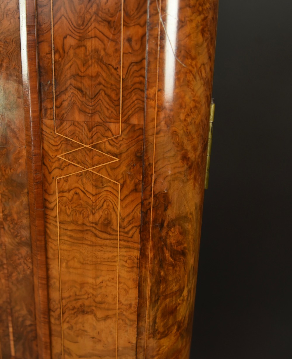 Victorian burr walnut triple wardrobe  View IX
