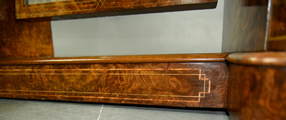 Victorian walnut pedestal dressing table  View VII
