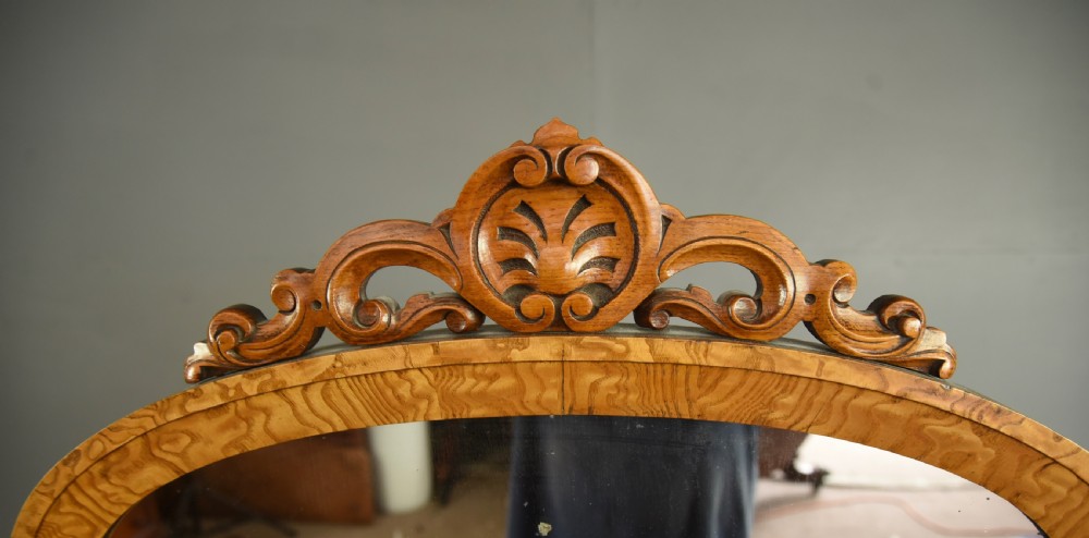 Antique Victorian pedestal dressing table  View VIII