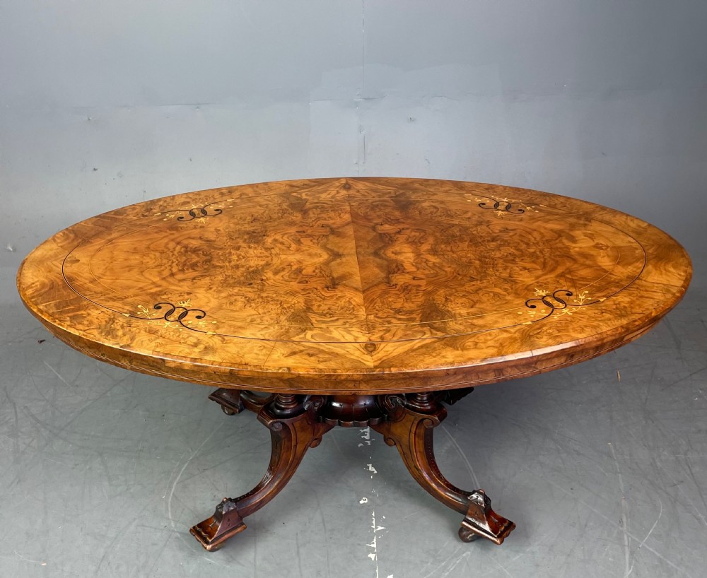 Victorian walnut coffee table  View III