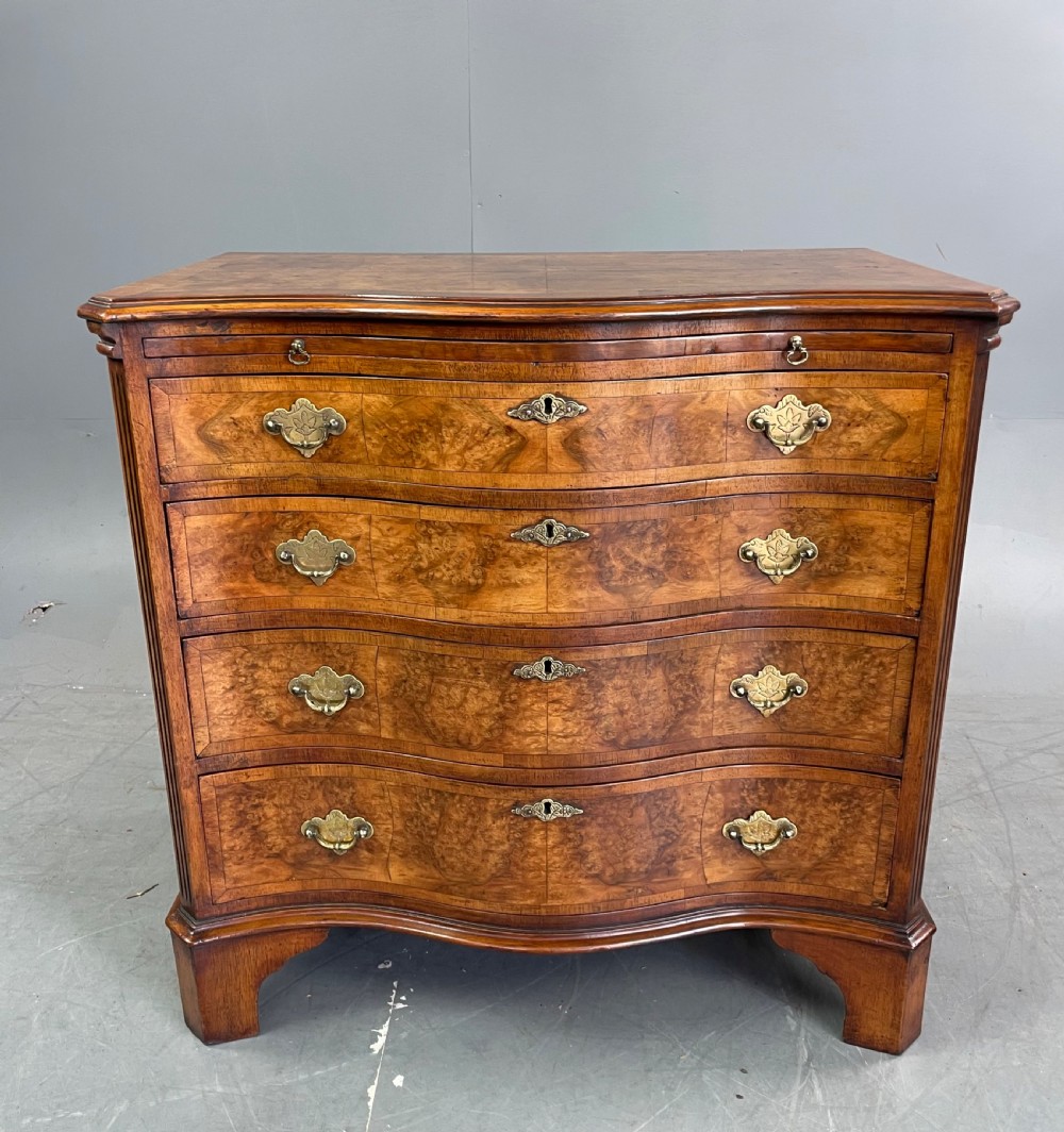 walnut Serpentine chest of drawers  View II