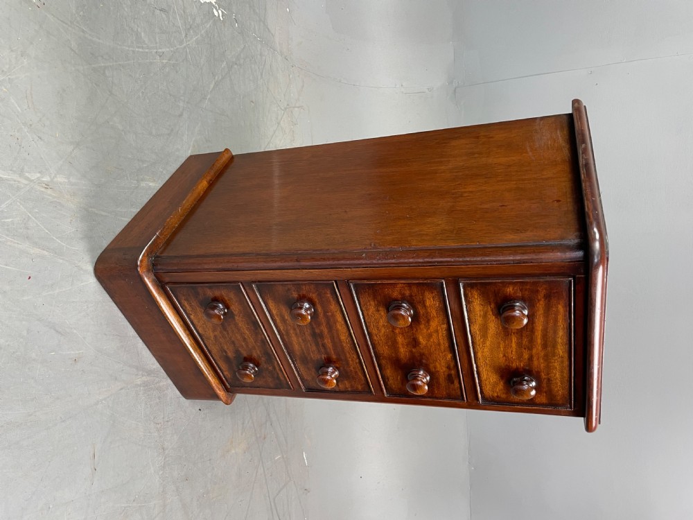 Pair of Victorian mahogany bedside chests of drawers  View V