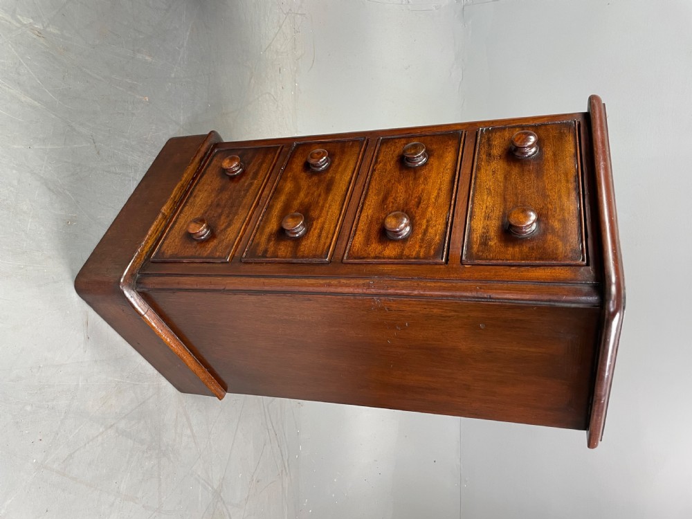 Pair of Victorian mahogany bedside chests of drawers  View VI