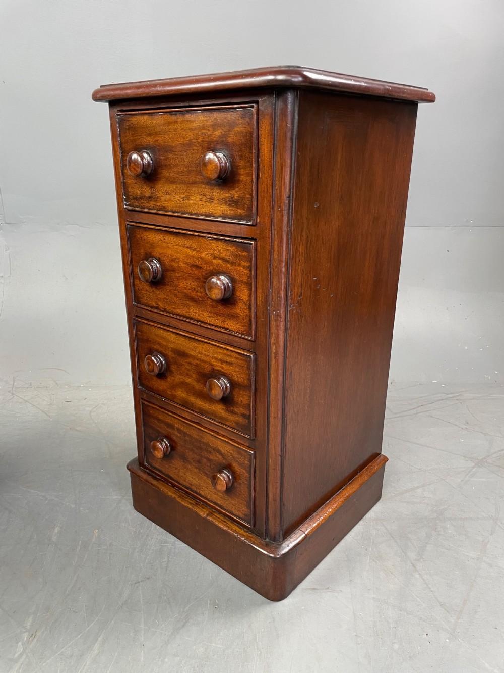 Pair of Victorian mahogany bedside chests of drawers  View VIII