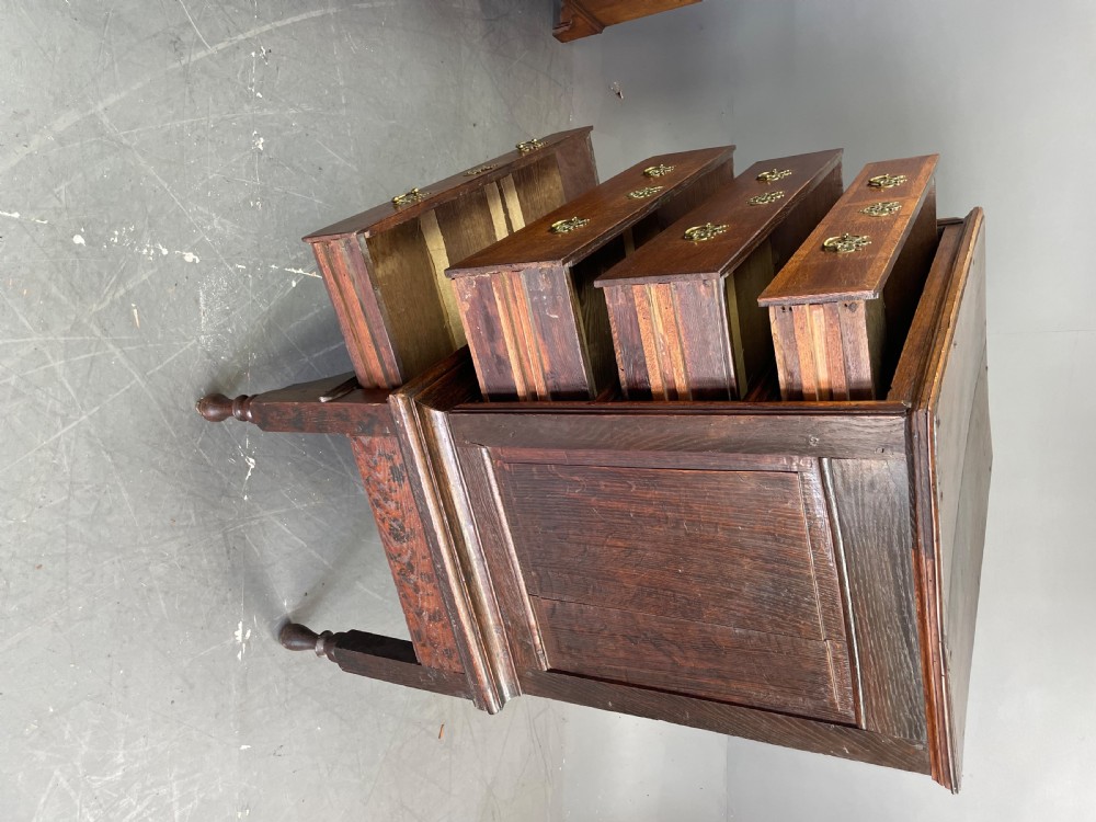 18th century oak chest of drawers  View V