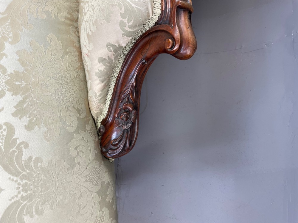 Victorian rosewood chaise longue  View IV