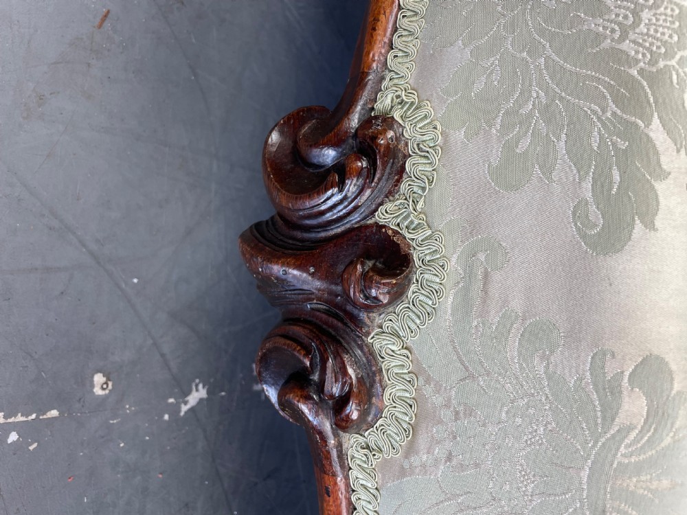 Victorian rosewood chaise longue  View V