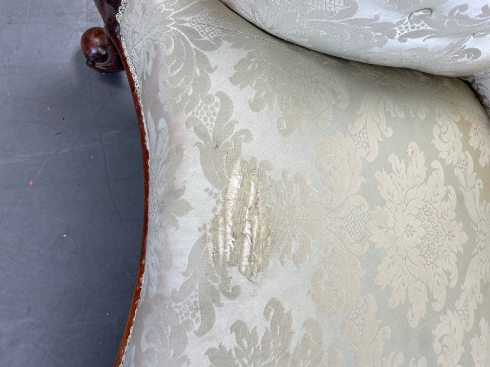 Victorian rosewood chaise longue  View VIII