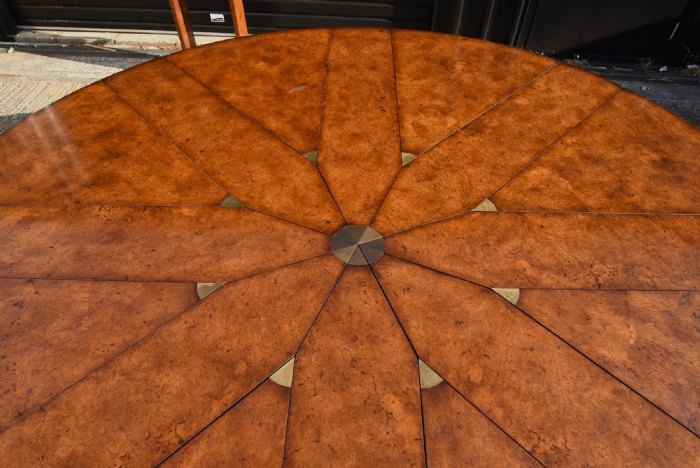 Burr oak Jupe table round dining table  View VIII