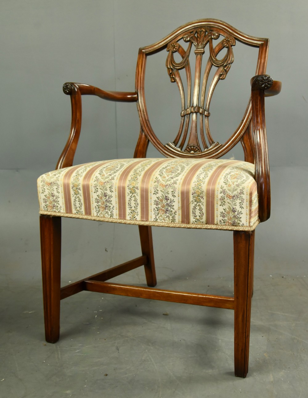 set of eight Georgian Hepplewhite dining chairs  View II