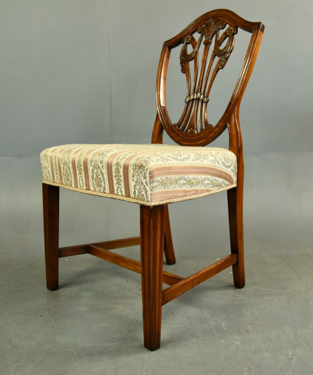 set of eight Georgian Hepplewhite dining chairs  View IV