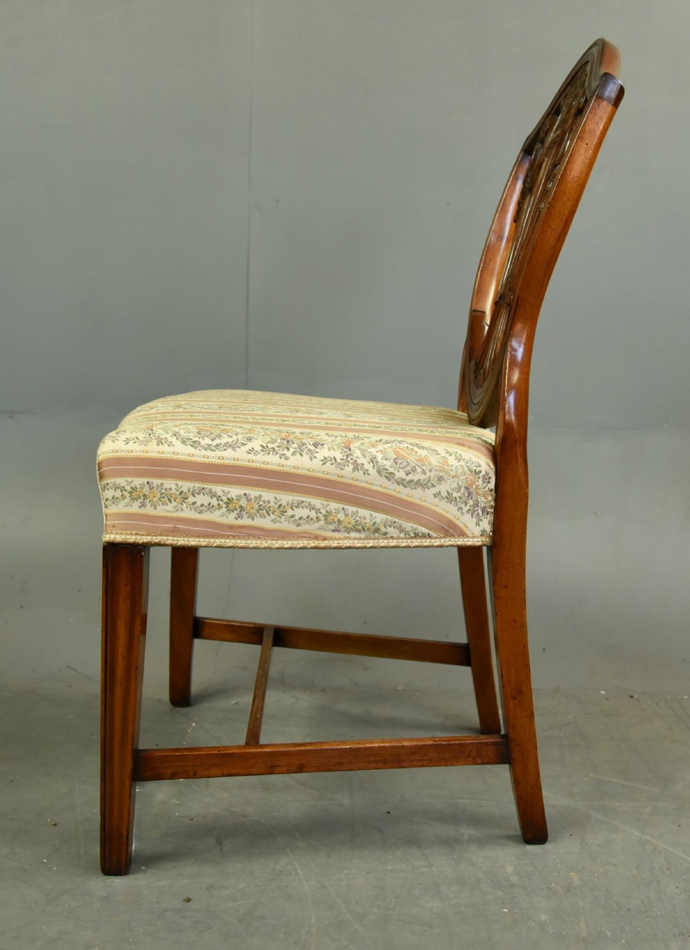 set of eight Georgian Hepplewhite dining chairs  View V
