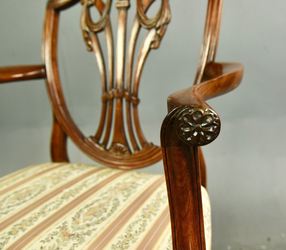set of eight Georgian Hepplewhite dining chairs  View VII