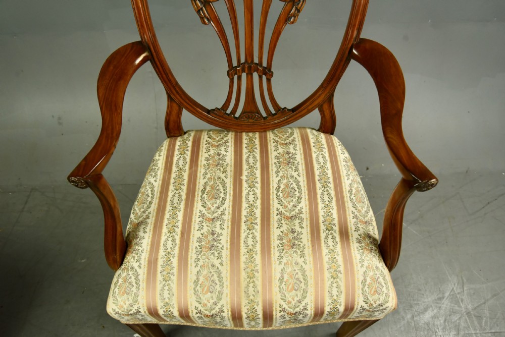 set of eight Georgian Hepplewhite dining chairs  View VIII