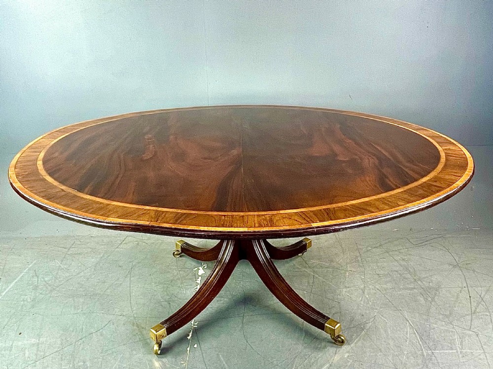 Large regency curcular round dining table  View II