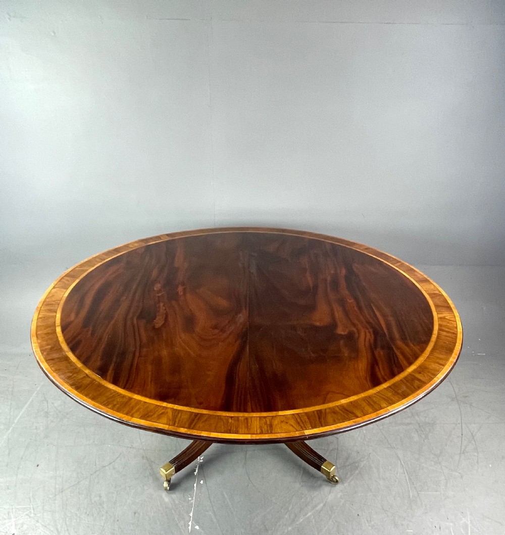 Large regency curcular round dining table  View III