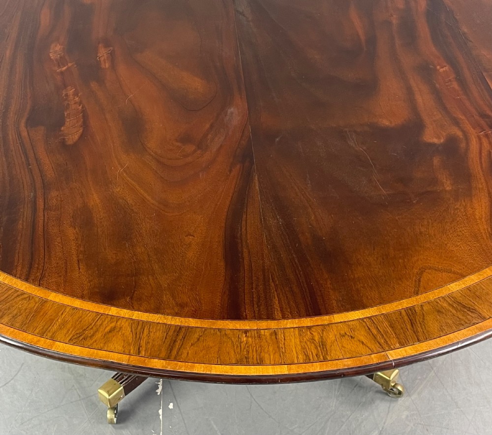 Large regency curcular round dining table  View IV