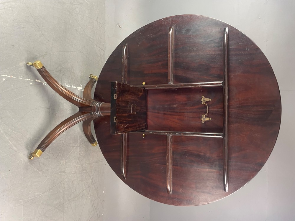 Large regency curcular round dining table  View V