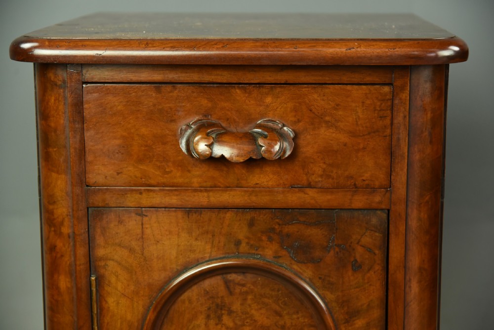 Pair of Victorian walnut bedside cabinets  View VII