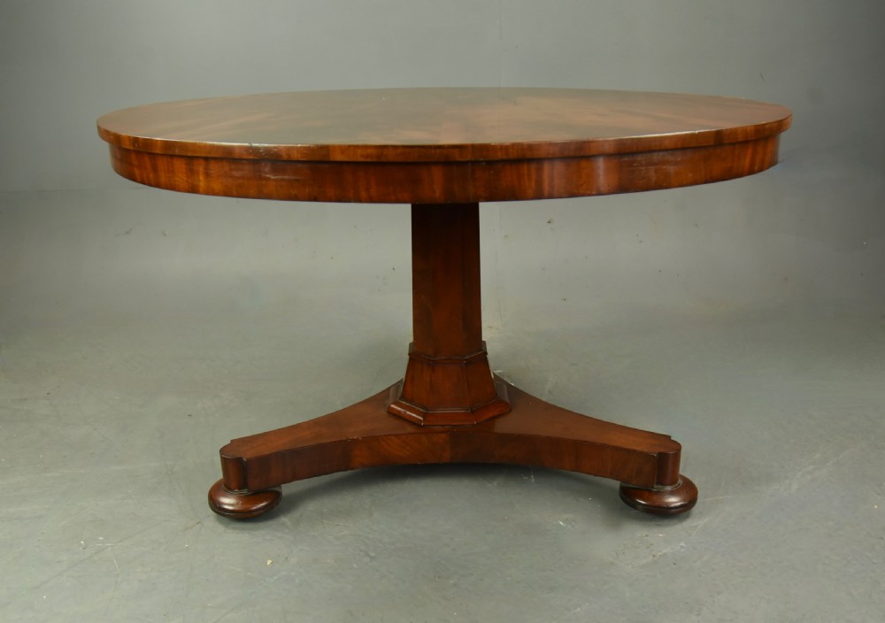 Victorian mahogany round mahogany dining table 