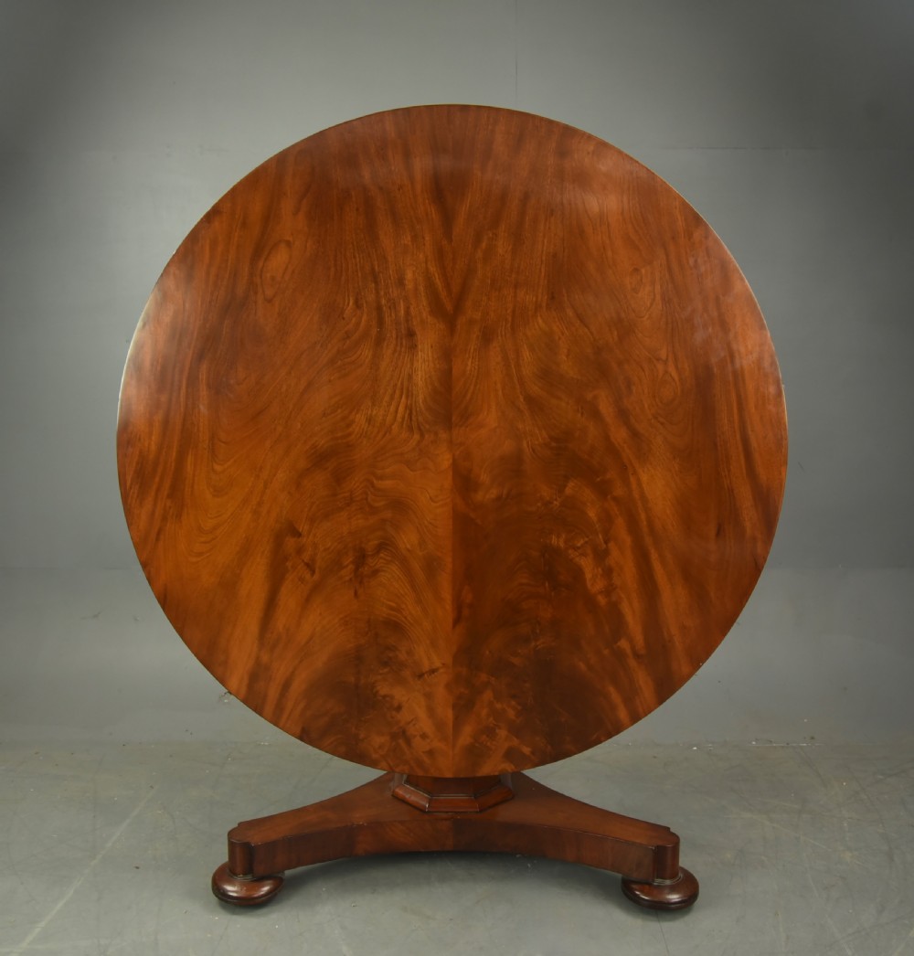 Victorian mahogany round mahogany dining table  View IV