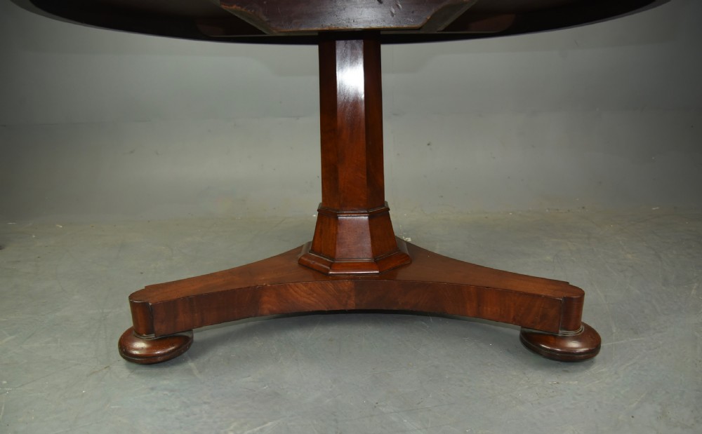 Victorian mahogany round mahogany dining table  View VI