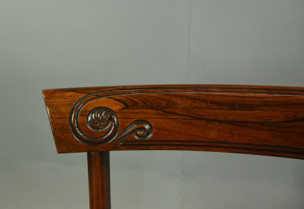 set of six Regency rosewood dining chairs  View VIII