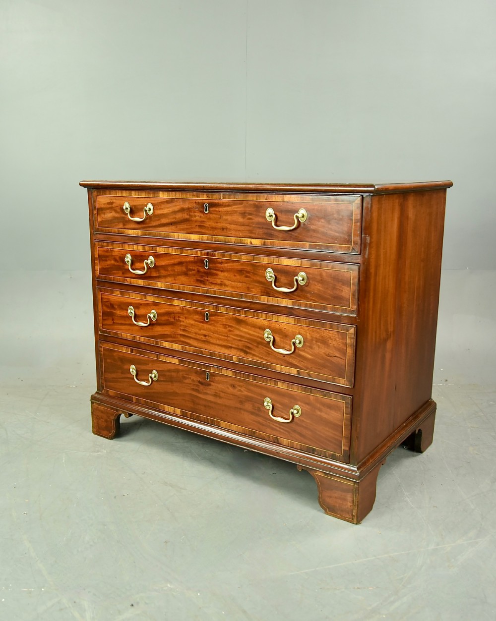 Georgian mahogany  Gentleman's dressing chest  View II