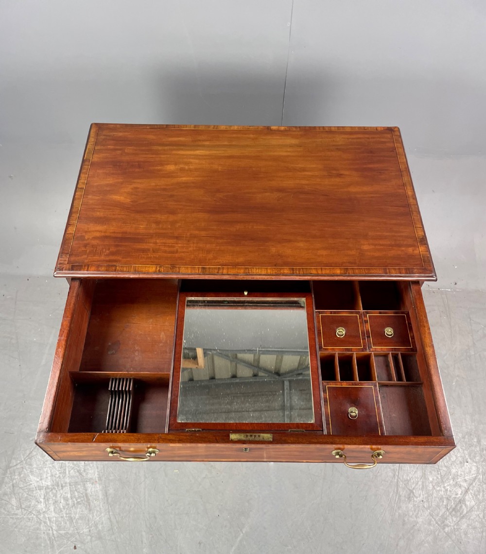 Georgian mahogany  Gentleman's dressing chest  View V