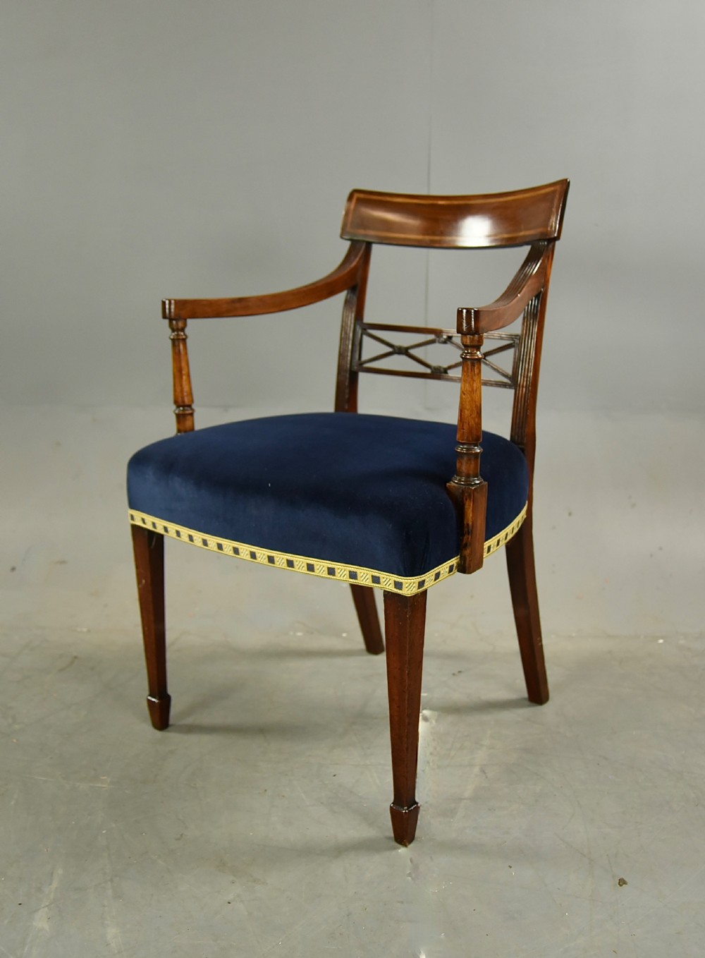Georgian mahogany desk chair 
