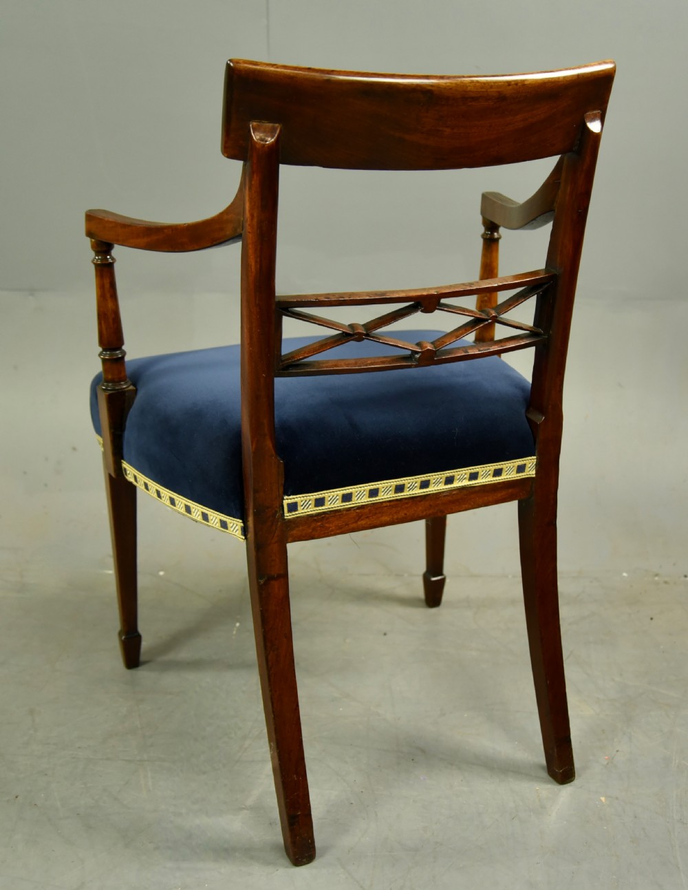 Georgian mahogany desk chair  View VI