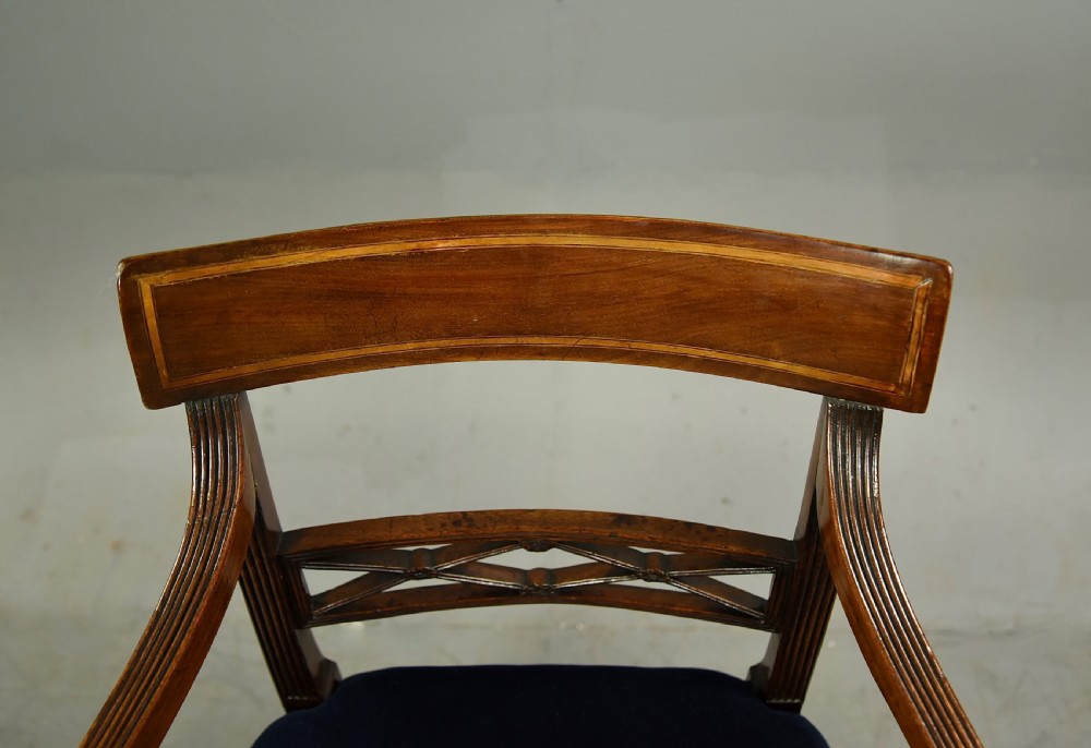 Georgian mahogany desk chair  View VII