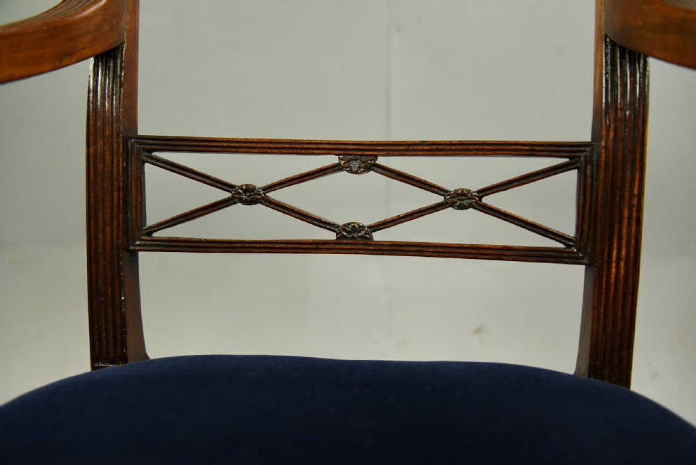 Georgian mahogany desk chair  View VIII