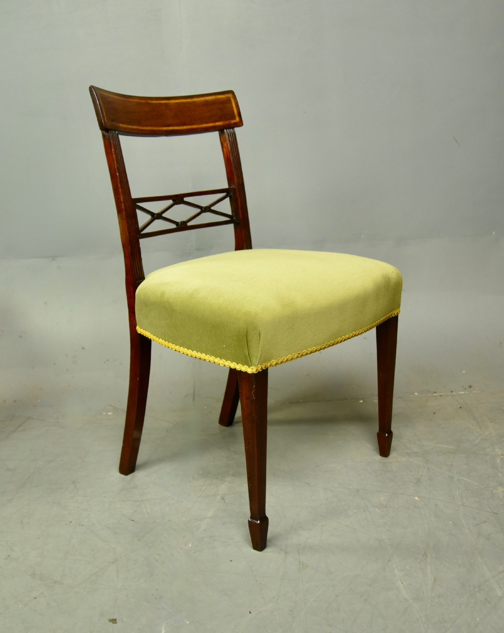 set of six Regency mahogany dining chairs  View II