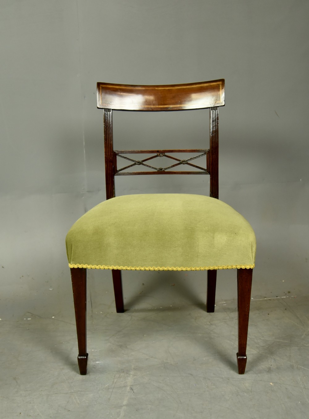 set of six Regency mahogany dining chairs  View III
