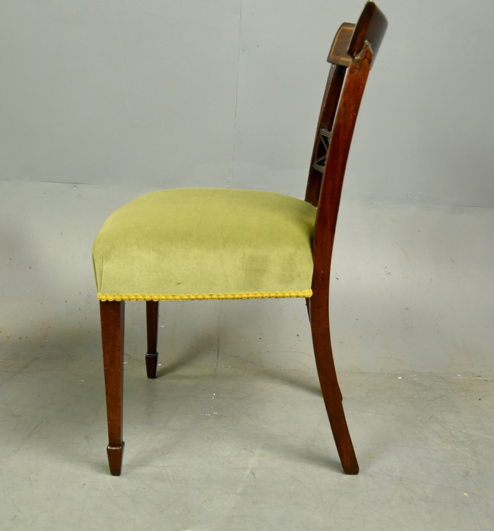 set of six Regency mahogany dining chairs  View IV