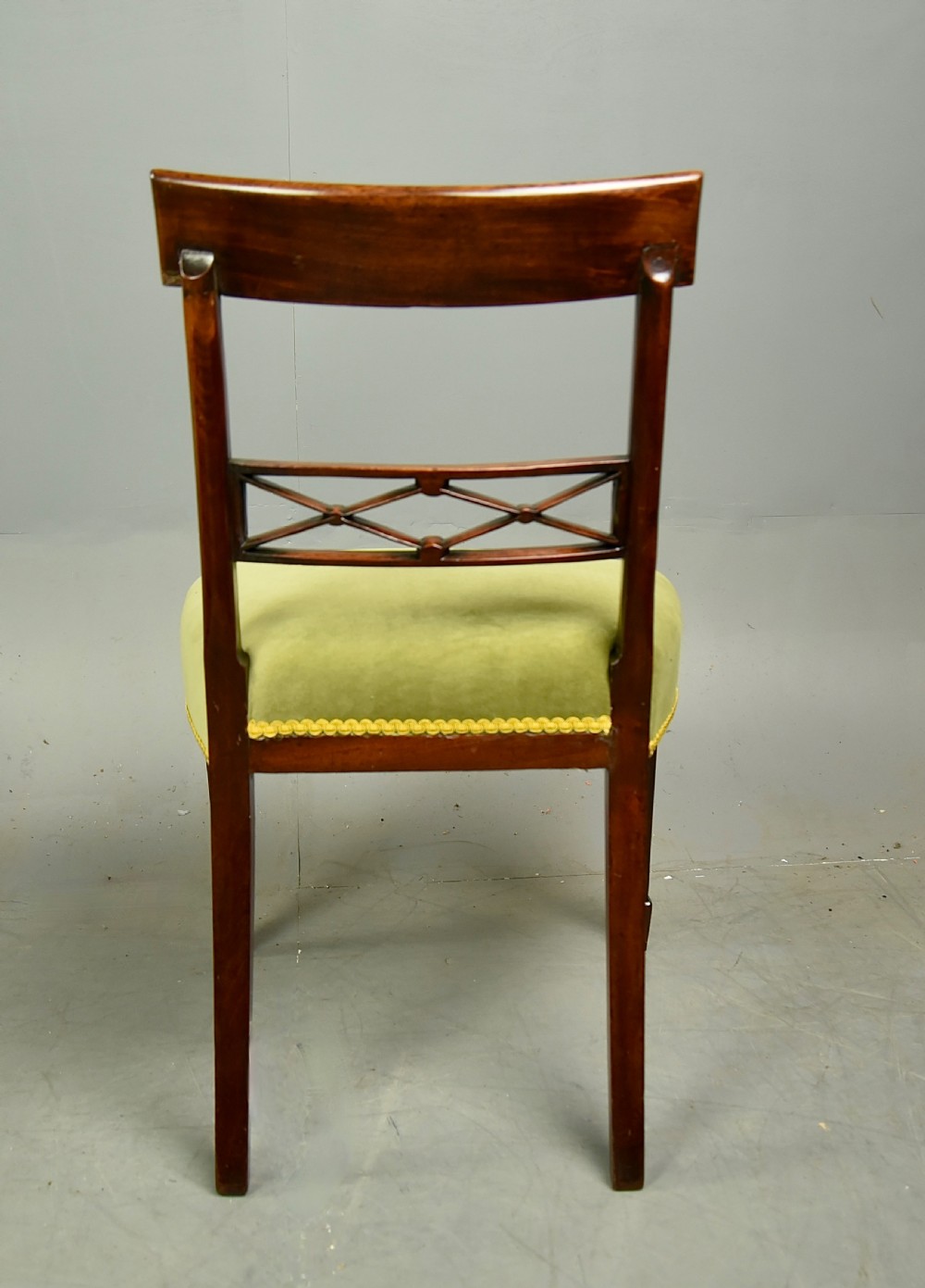 set of six Regency mahogany dining chairs  View V