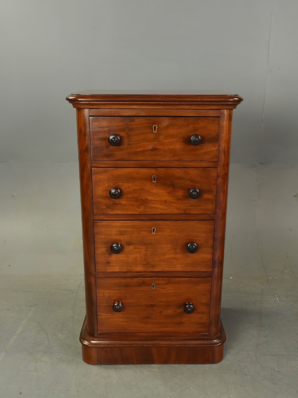 Victorian pair of mahogany bedside chests of drawers  View V