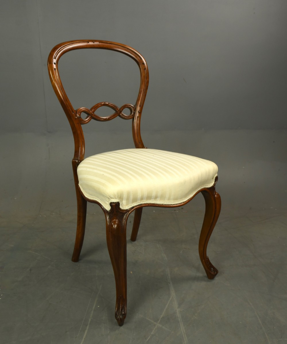 set of eight Victorian mahogany dining chairs  View III