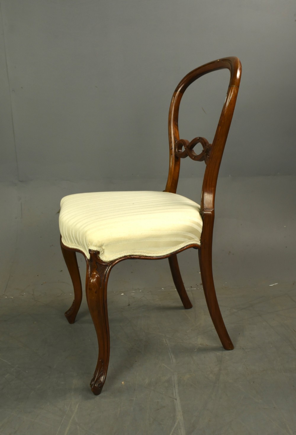 set of eight Victorian mahogany dining chairs  View V