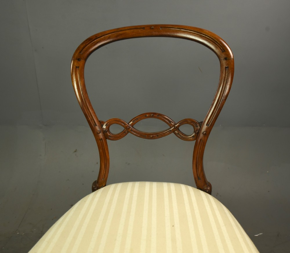 set of eight Victorian mahogany dining chairs  View VII
