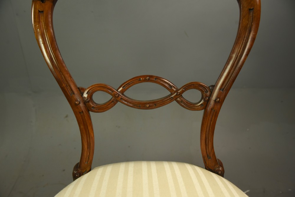 set of eight Victorian mahogany dining chairs  View VIII