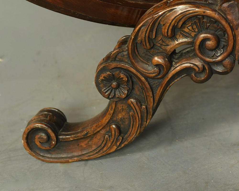 Victorian  inlaid walnut centre table  View VII